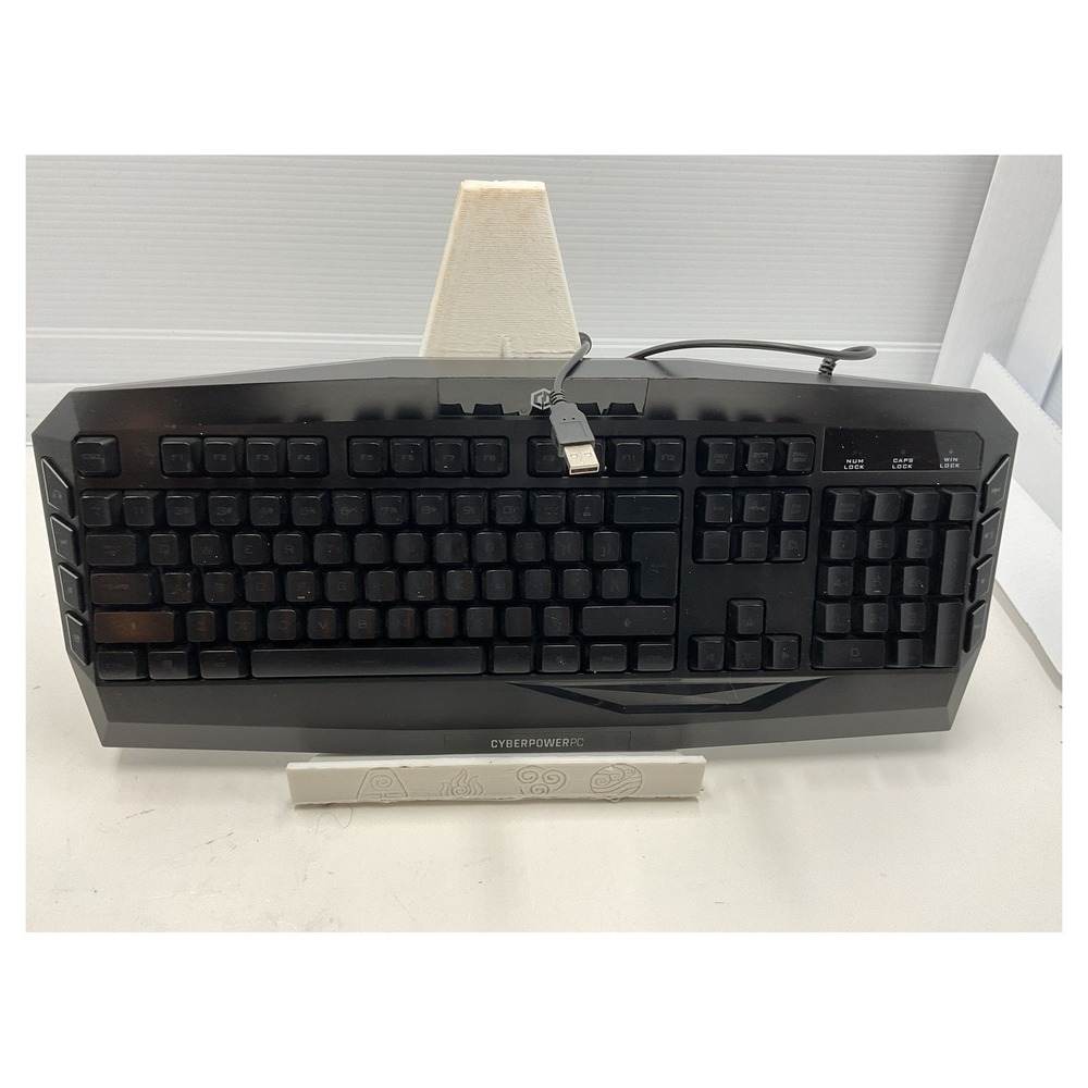CyberPowerPC Wired Gaming Keyboard Black USB Multimedia‎